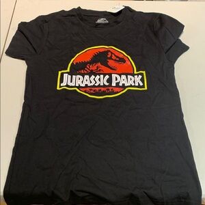 Jurassic Park Black Kids T-Shirt